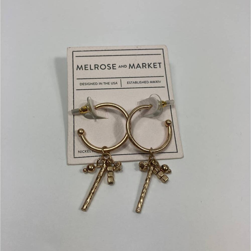 425 Nwt Melrose And Market Hoop Earrings 8$